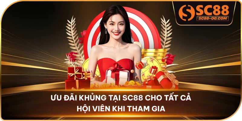 Ưu đãi khủng tại SC88 cho tất cả hội viên khi tham gia